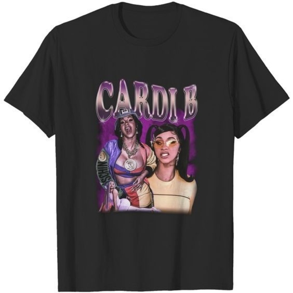 Cardi B 90s Style Bootleg Rap Tee Gift Shirt For Fans
